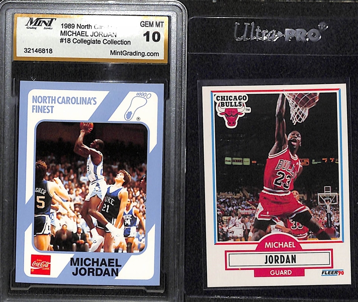 Lot of (13) Basketball Cards including (4) Michael Jordan and (2) LeBron James Rookies