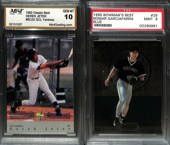 Lot of (20) Mostly Graded Rookie Cards Feat. Ken Griffey Jr and Derek Jeter