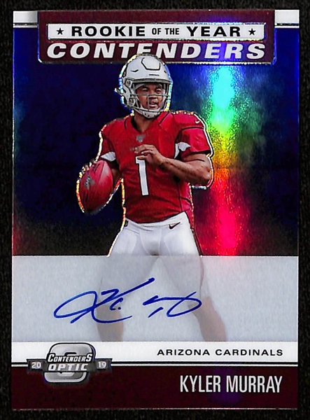 2019 Optic Contenders Kyler Murray Autographed Rookie Card Rookie of the Year Contenders #ed 8/75