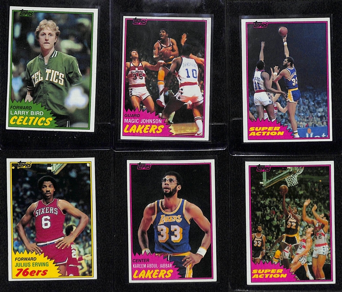1981-82 Topps Basketball Complete Set of 198 Cards