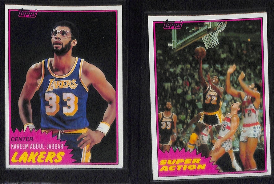 1981-82 Topps Basketball Complete Set of 198 Cards
