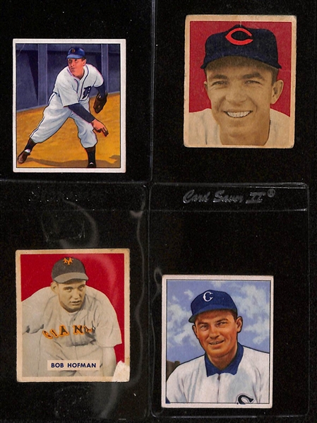Lot of (19) 1949 & 1950 Bowman Baseball Cards w. Fred Hutchinson