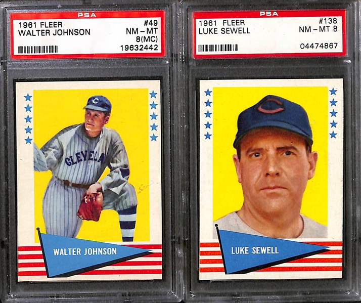 Lot of (30+) 1961 Fleer Baseball Greats Inc. Ted Williams, Honus Wagner, and Tris Speaker