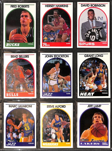 1981-82 Topps Basketball Partial Set w. Bird and Magic 2nd Year, and 1990 Fleer & 1989 Hoops and Fleer Complete Sets