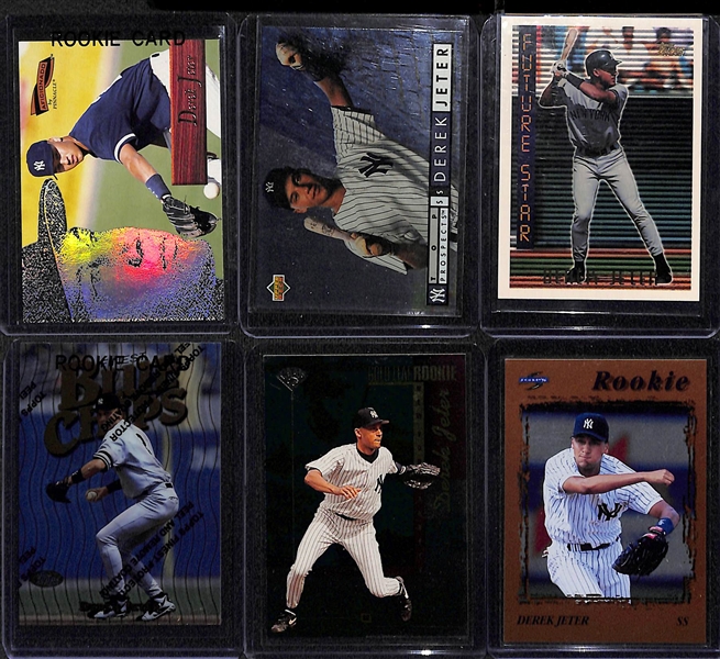Lot of (110+) Derek Jeter Baseball Cards w. Many Rookies