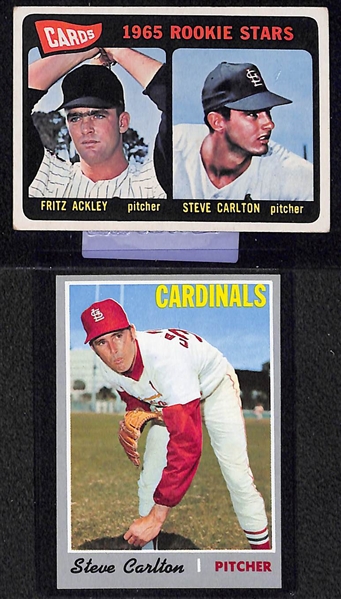 Lot of (7) 1960s and 70s Baseball w. (2) Mike Schmidt and Steve Carlton Rookies