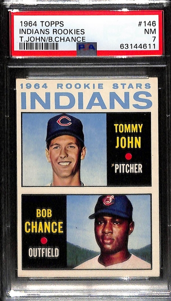 Rookie Lot - 1963 Stargell (PSA Authentic), 1964 Phil Niekro (PSA 7), 1964 Tommy John (PSA 7)