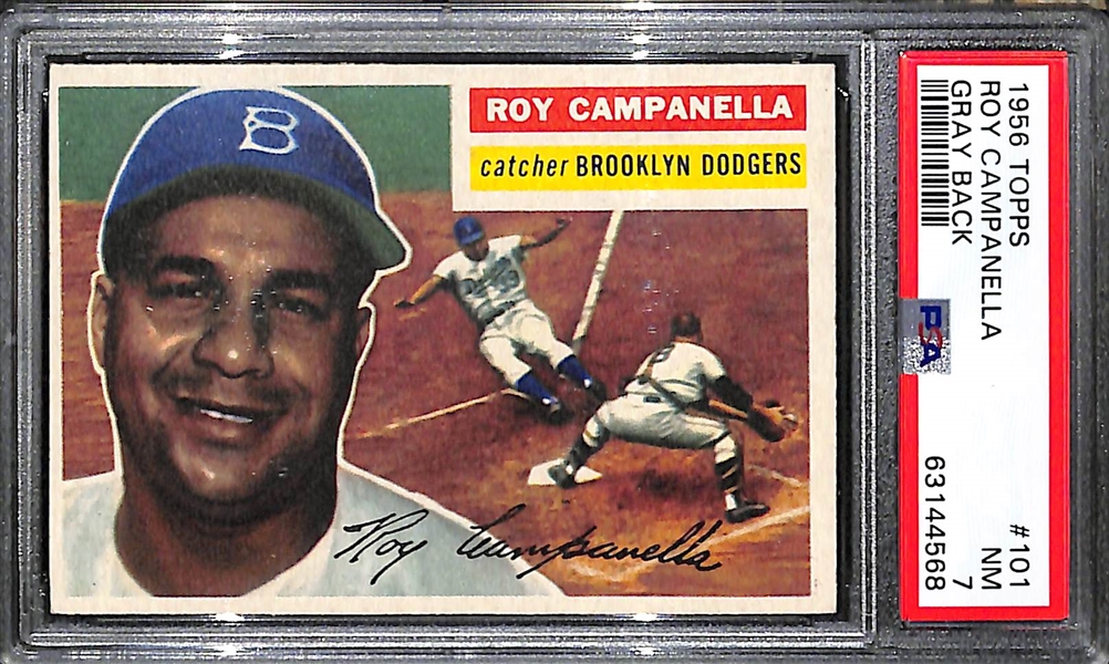 1956 Topps Roy Campanella #101 Graded PSA 7 NM