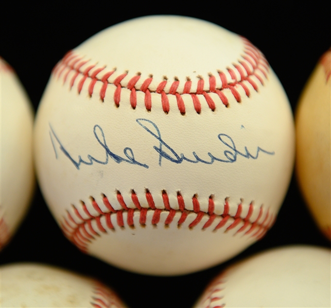 Lot of (5) Signed Baseballs - Bob Gibson, Stan Musial, Warren Spahn, Duke Snider, Bob Feller (JSA Auction LOA)