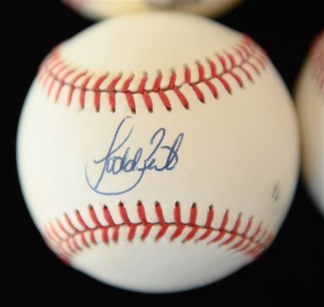 Lot of (6) Signed Baseballs - Robinson Cano, Andy Pettitte, David Cone, Greg Nettles, Todd Zeile, Steve Sax (JSA Auction LOA)