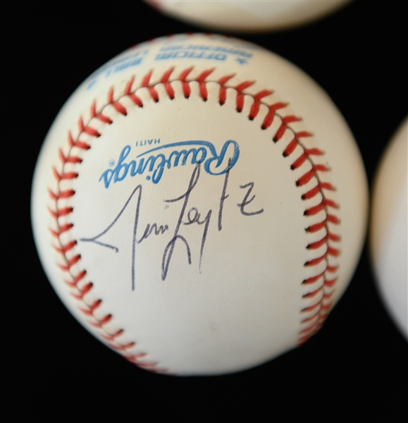 (7) Signed Baseballs - Alex Rodriguez (2008 AS Game), Sheffield, A. Gordon, J. Gonzalez, M. Teixeira, J. Leyritz, J. Morneau (JSA Auction LOA)