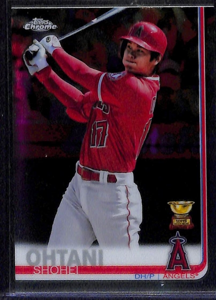 Lot of (3) Shohei Ohtani Cards w. 2018 Heritage Rookie (PSA 10), 2018 Topps Update Debut Rookie (PSA 9), 2019 Topps Chrome Refractor