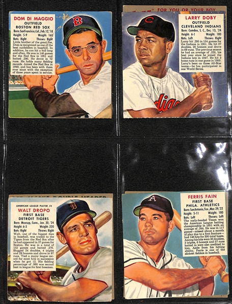 Lot of (45) 1947-66 Exhibit Baseball Cards & (65) 1952-53 Red Man Baseball Cards w. 1952 Red Man Willie Mays (No Tab)