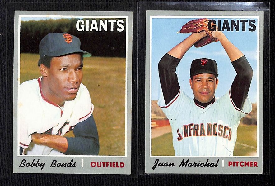 Lot of (750+) 1969 & 1970 Topps Baseball Cards w. 1969 Bobby Bonds