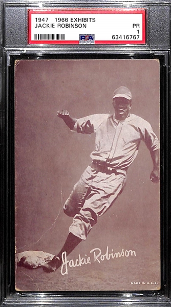 1947-1966 Exhibits Jackie Robinson Graded PSA 1