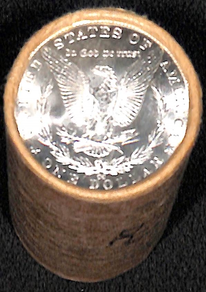 $20 BU Roll of Uncirculated Silver Morgan Dollars w/ End Roll CC (Carson City)