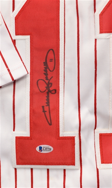 Lot of (2) Philadelphia Phillies Autographed Jerseys w. Darren Daulton and Jimmy Rollins (Beckett and JSA Certs)