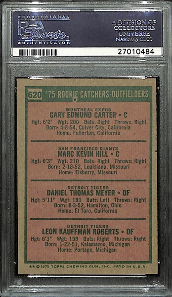 1975 Topps Gary Carter #620 Rookie Card Graded PSA 8 NM-MT