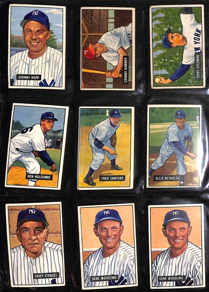 Lot of (240) 1951 Bowman Baseball Cards w. Enos Slaughter
