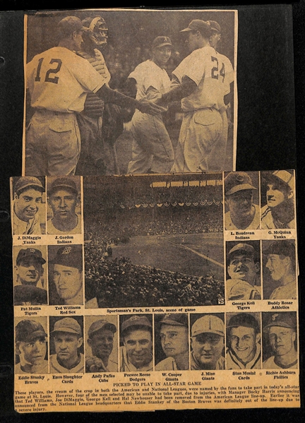 Lot of (25) 1950s American Nut and Chocolate Pennants w. Joe Gordan and New York Yankees