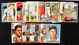 Lot of (30) 1950s and 1960s Topps Baseball Athletics Autographed Cards w. Dick Green and Others (JSA Auction Letter). 