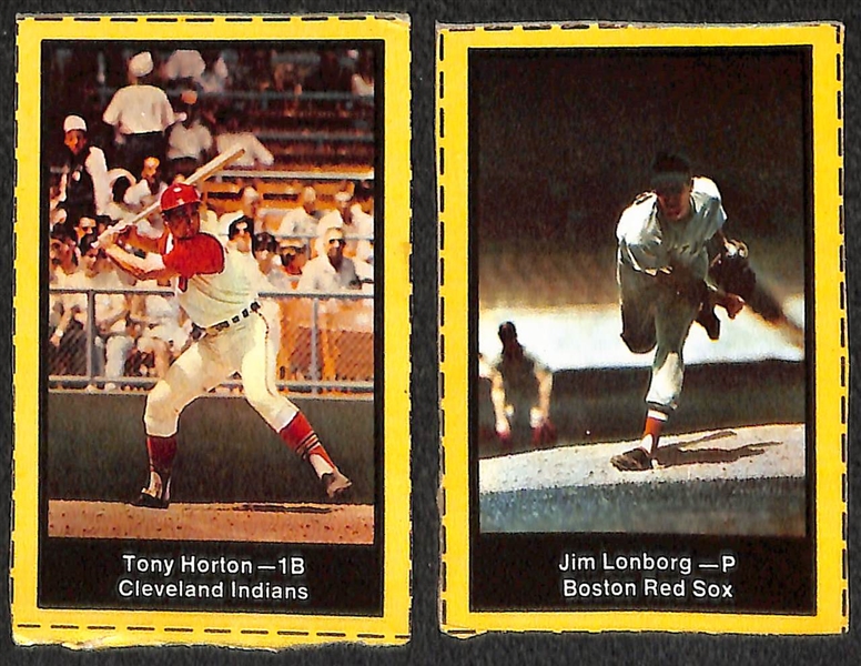 Lot of (8) 1969 Nabisco Team Flakes Hand Cut Baseball Cards w. Willie Mays