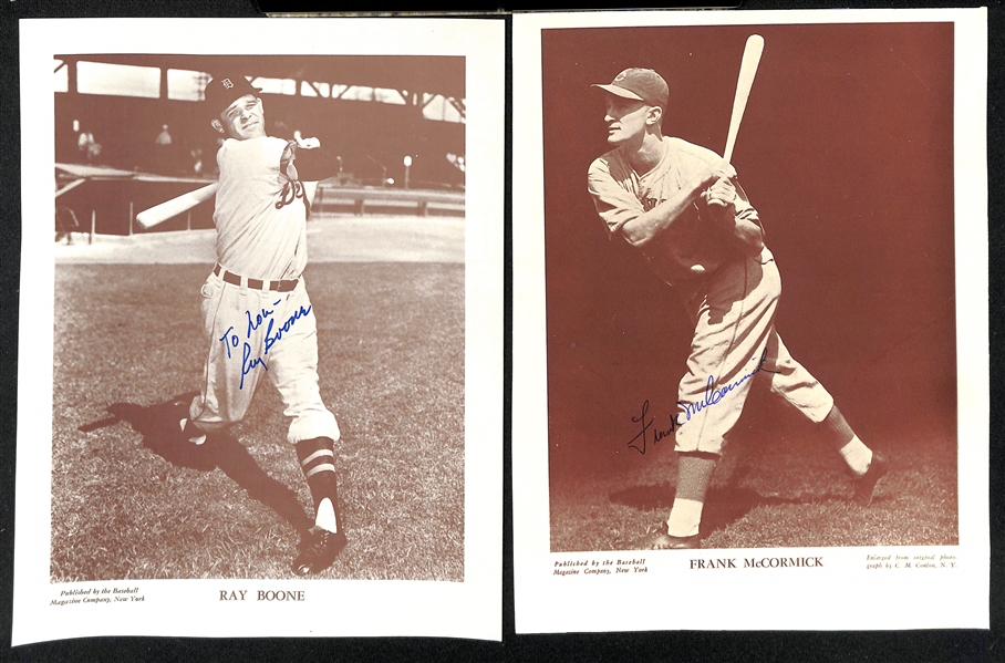 Lot of (16) Signed Supplemental Baseball Photos w. Luke Appling, Red Ruffing, Bob Feller and Others (JSA Auction Letter)