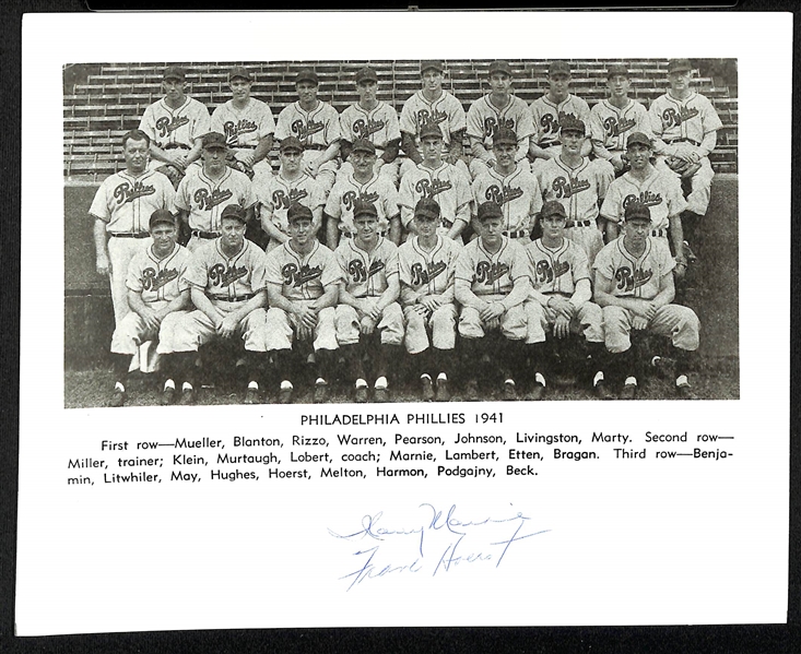 Lot of (24) Autographed Philadelphia Phillies Photos and Bulletins w. Jim Bunning and Others (JSA Auction Letter)