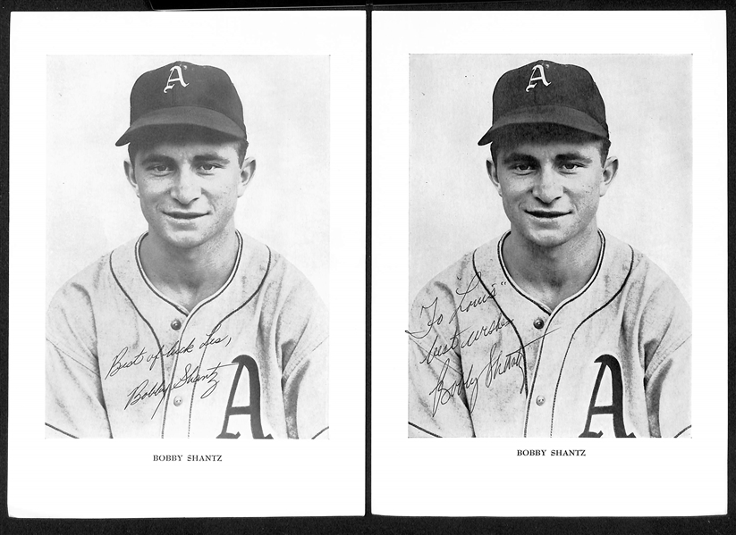 Lot of (55+) Autographed Mostly Philadelphia A's Photos w. Gus Zernial, Ferris Fain, Bobby Shantz and Others (JSA Auction Letter)