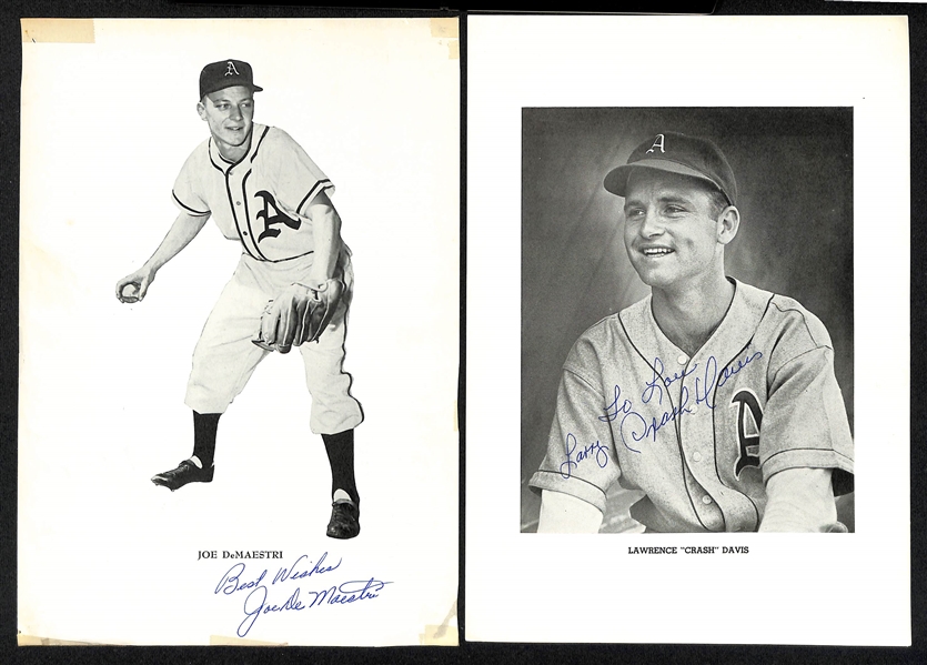 Lot of (55+) Autographed Mostly Philadelphia A's Photos w. Gus Zernial, Ferris Fain, Bobby Shantz and Others (JSA Auction Letter)