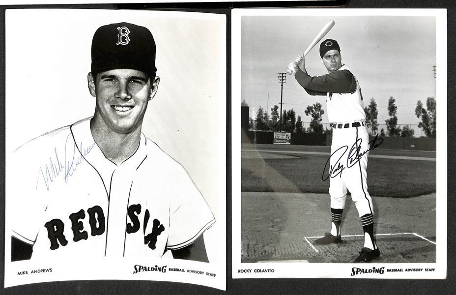 Lot of (9) Autographed Baseball Photos w. John Callison, Tom Seaver, Joe Torre and Others (JSA Auction Letter)