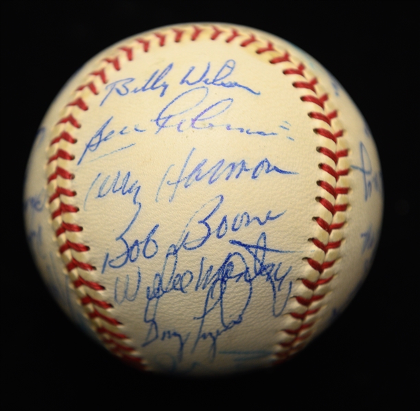 1973 Philadelphia Phillies Team Signed Baseball w. 26 Signatures w. Schmidt (Rookie Season) and Carlton (PSA/DNA Cert.)