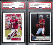 2019 Kyler Murray Rookie Graded Lot - Score #384 PSA 10 & Panini Donruss Optic #152 PSA 9