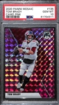 2020 Panini Mosaic Tom Brady #135 Pink Camo Insert Graded PSA 10 Gem Mint!