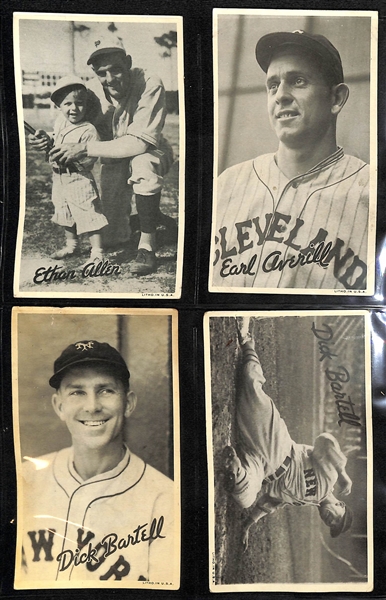 1936 Goudey Wide Pen Premiums (Type 1) R314 Near Complete Set (115 Cards Out of 120 Cards in the Set) w. Hank Greenberg