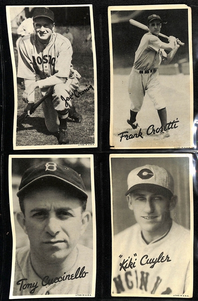 1936 Goudey Wide Pen Premiums (Type 1) R314 Near Complete Set (115 Cards Out of 120 Cards in the Set) w. Hank Greenberg