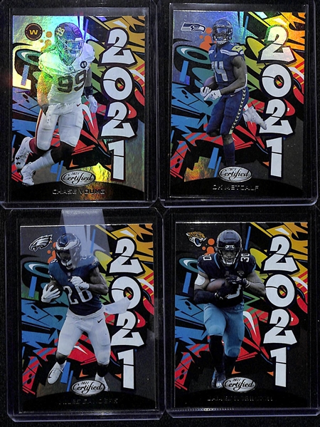 Lot of (17) 2021 Certified Graffiti Insert Cards w. Trevor Lawrence #d /99