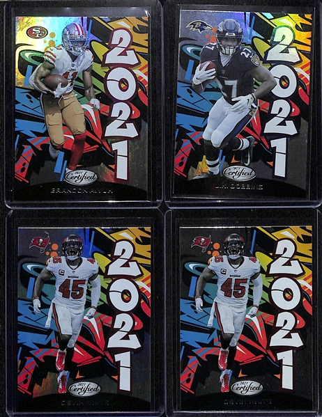 Lot of (17) 2021 Certified Graffiti Insert Cards w. Trevor Lawrence #d /99