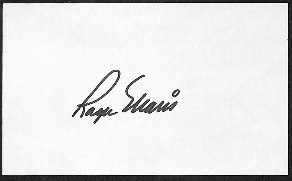 Roger Maris Autographed Index Card (JSA Auction Letter)