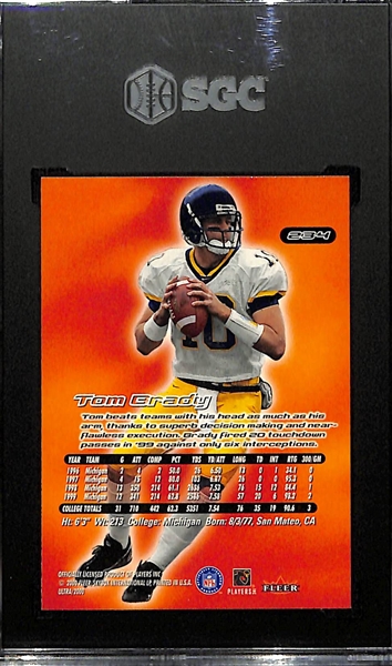 2000 Fleer Ultra Tom Brady Rookie Card #234 Graded SGC 9.5