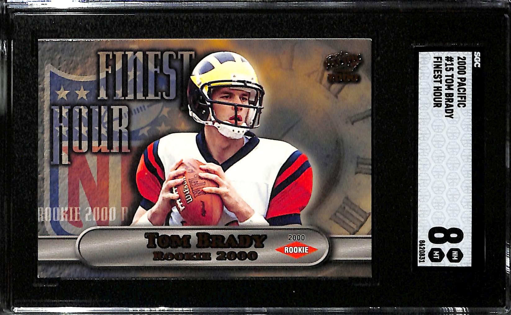 Lot Detail 2000 Pacific Finest Hour Tom Brady Rookie Card 15 Graded Sgc 8 7759