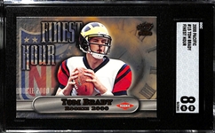 2000 Pacific Finest Hour Tom Brady Rookie Card #15 Graded SGC 8