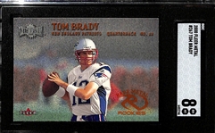 2000 Fleer Metal Tom Brady Rookie Card #267 Graded SGC 8