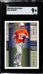 2000 Upper Deck Victory Tom Brady Rookie Card #326 Graded SGC 9