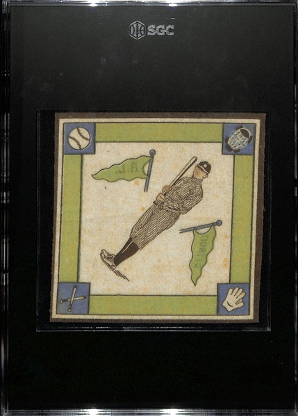 1914 B18 Ty Cobb Felt Tobacco Blanket Slabbed SGC Authentic (White Infield)
