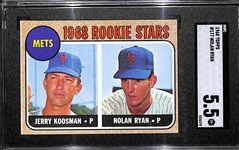 1968 Topps Nolan Ryan Rookie Card #177 Graded SGC 5.5