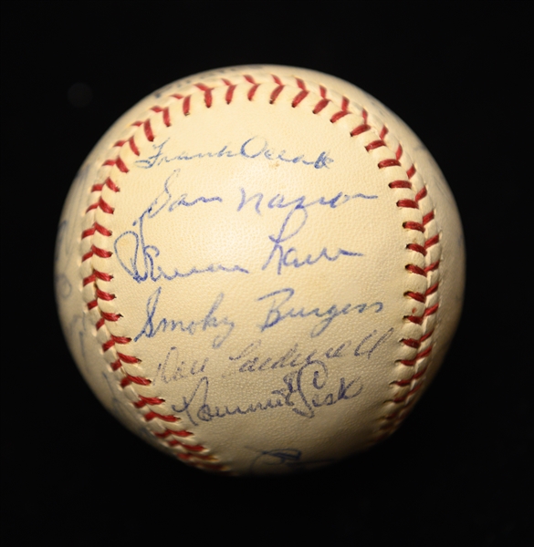 1963 Pirates Team Signed Baseball (26 Autographs w. Roberto Clemente & Willie Stargell) - Full JSA Letter of Authenticity (2 Clubhouse Signatures -Murtaugh & Mazeroski)
