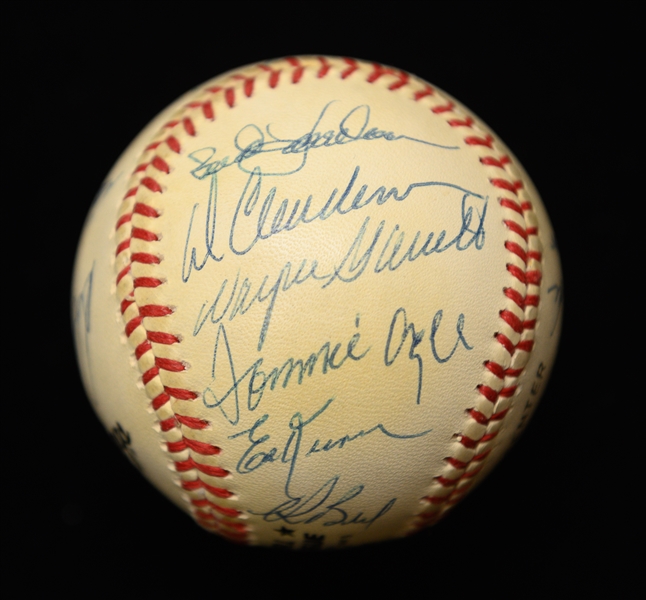 1969 WS Champion New York Mets Team Signed Baseball (Reunion) - 18 Autographs w. Nolan Ryan, Tom Seaver, Jerry Koosman!  Full JSA Letter of Authenticity!