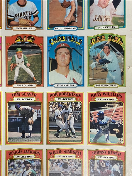  (2) 1972 Topps Baseball Uncut Sheets - 4th Series #395-525 - w. Munson & Stargell