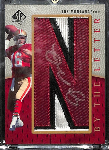 2007 SP Authentic Joe Montana By The Letter Autographed Letter Card